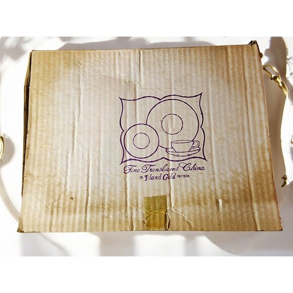 Royalton China Japan Island Gold 10.5” Vegetable Dish – NOS Boxed - Picture 8 of 11